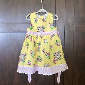 Rare Editions yellow floral summer dress